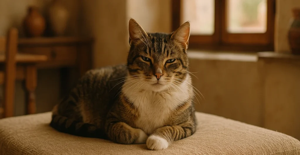 gato adulto adoptado en un hogar del valle de ricote